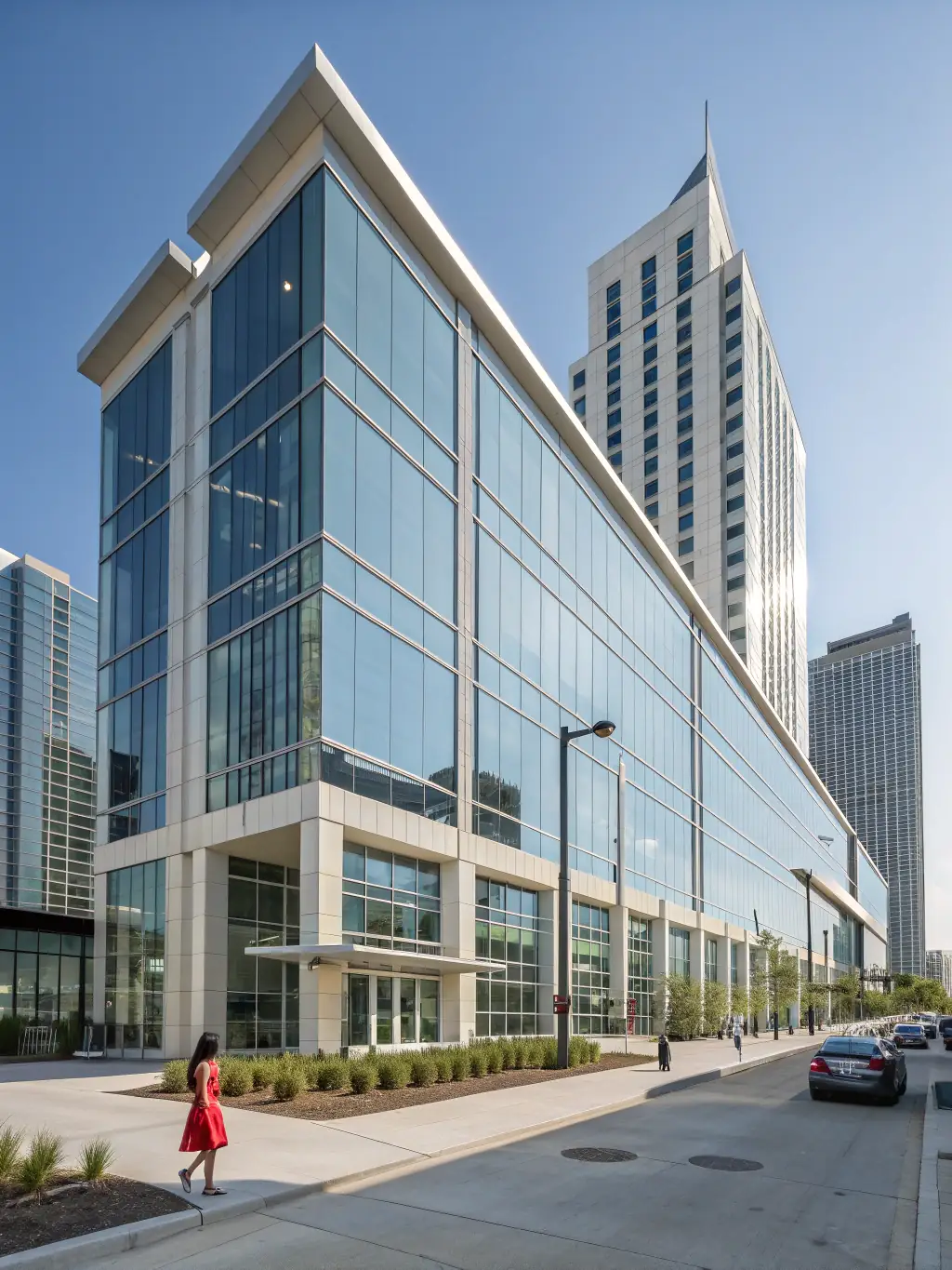 A modern office building in Tbilisi, Georgia, symbolizing the ease of doing business in the country.